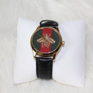 GUCCI Bee Motif Dial Unisex 38 mm Watch
